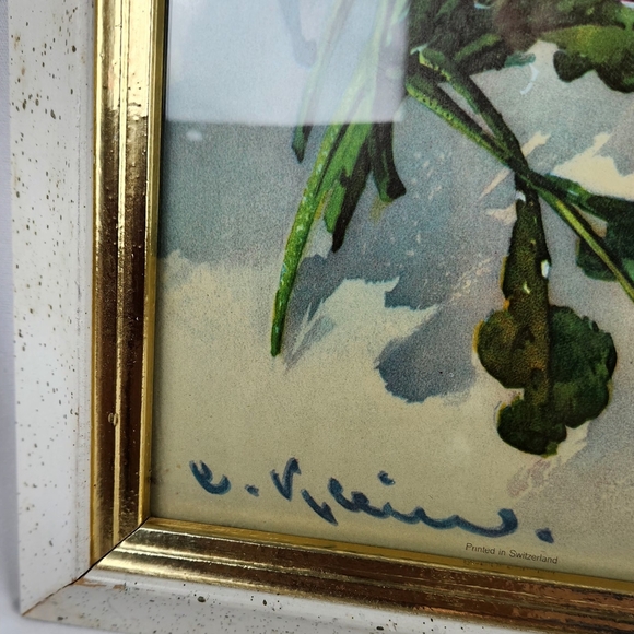 Vintage Lithograph Set Orange & Yellow Purple & Blue Bouquets by Catherine Klein - Picture 4 of 14